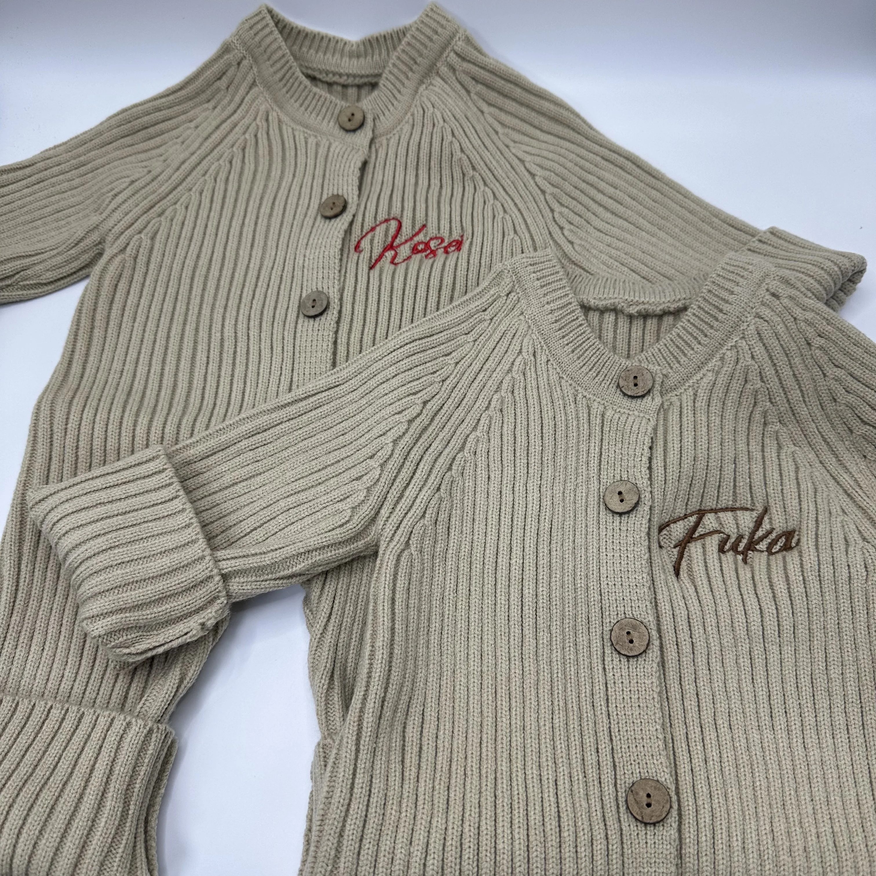 Personalized Solid Knitting Cotton Long Sleeve Outfit Toddler Baby Boys Girl Romper Spring Autumn Newborn Baby Girls Jumpsuit 2