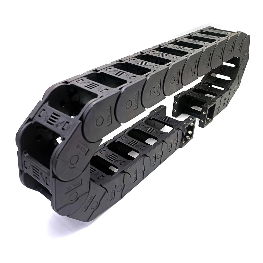 YCHEN 30 Series 1 Meter Plastic Drag Chain Holder Bridge Type Open On Both Sides Cable Protection Engineering Nylon Towline