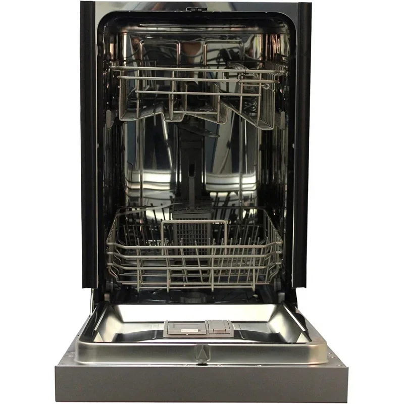 QWSPT SD-9254SSA 18″ Wide Built-In Stainless Steel Dishwasher w/Heated Drying,ENERGY STAR,6 Wash Programs,8 Place Settings and 5