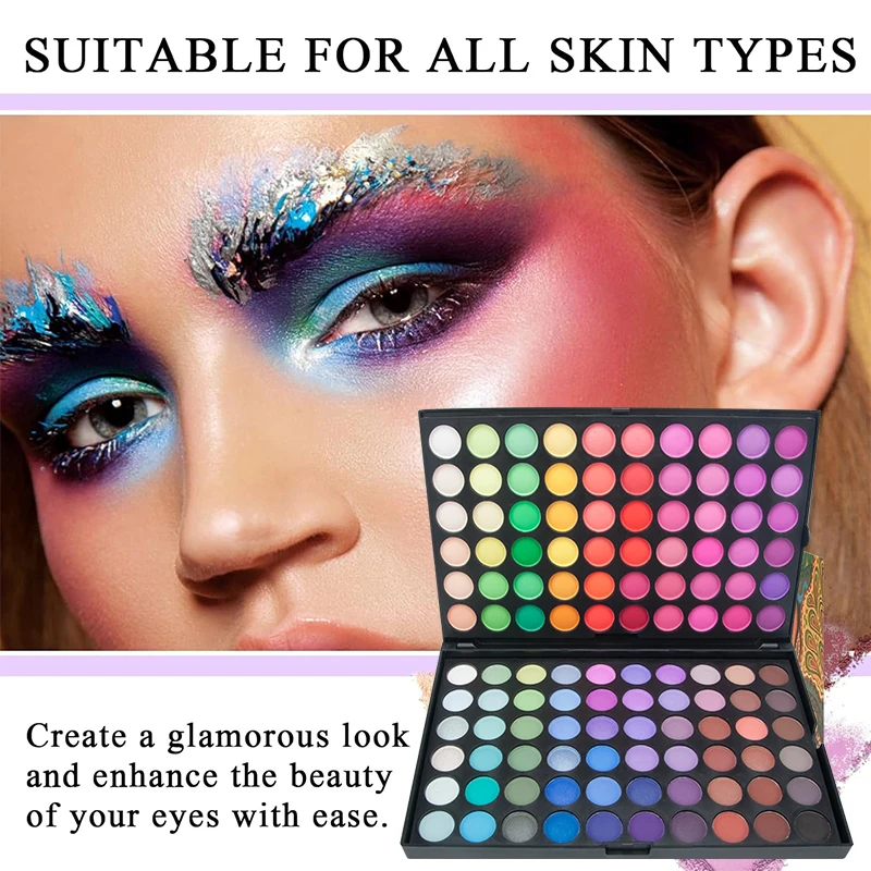 120 Color Eyeshadow Palette Glitter Matte Shimmer Finishes Eye shadow Palette Colorful High Pigment Eyes Makeup Palette for Part 5 120 Color Eyeshadow Palette Glitter Matte Shimmer Finishes Eye shadow Palette Colorful High Pigment Eyes Makeup Palette for Part 5