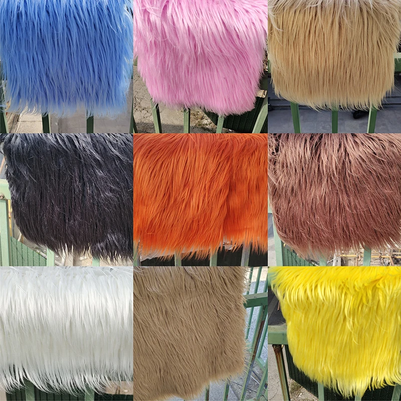 25x45cm 9cm Pile Faux Fur Fabric For Patchwork Sewing Material DIY Handmade Doll Toy Beard Hair Home Decoration Cosplay Fabrics