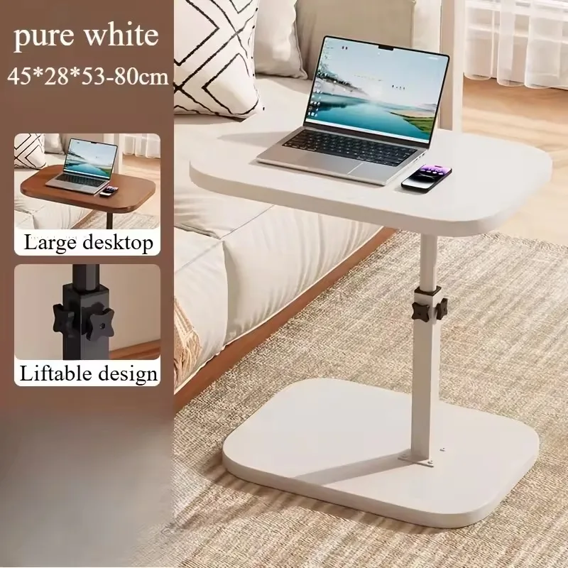 Adjustable Height Wooden Side Coffee Table - طاولة...