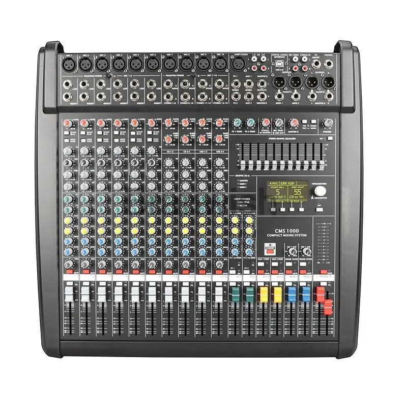 Mezcladora de 10 canales con phantom de 48 V