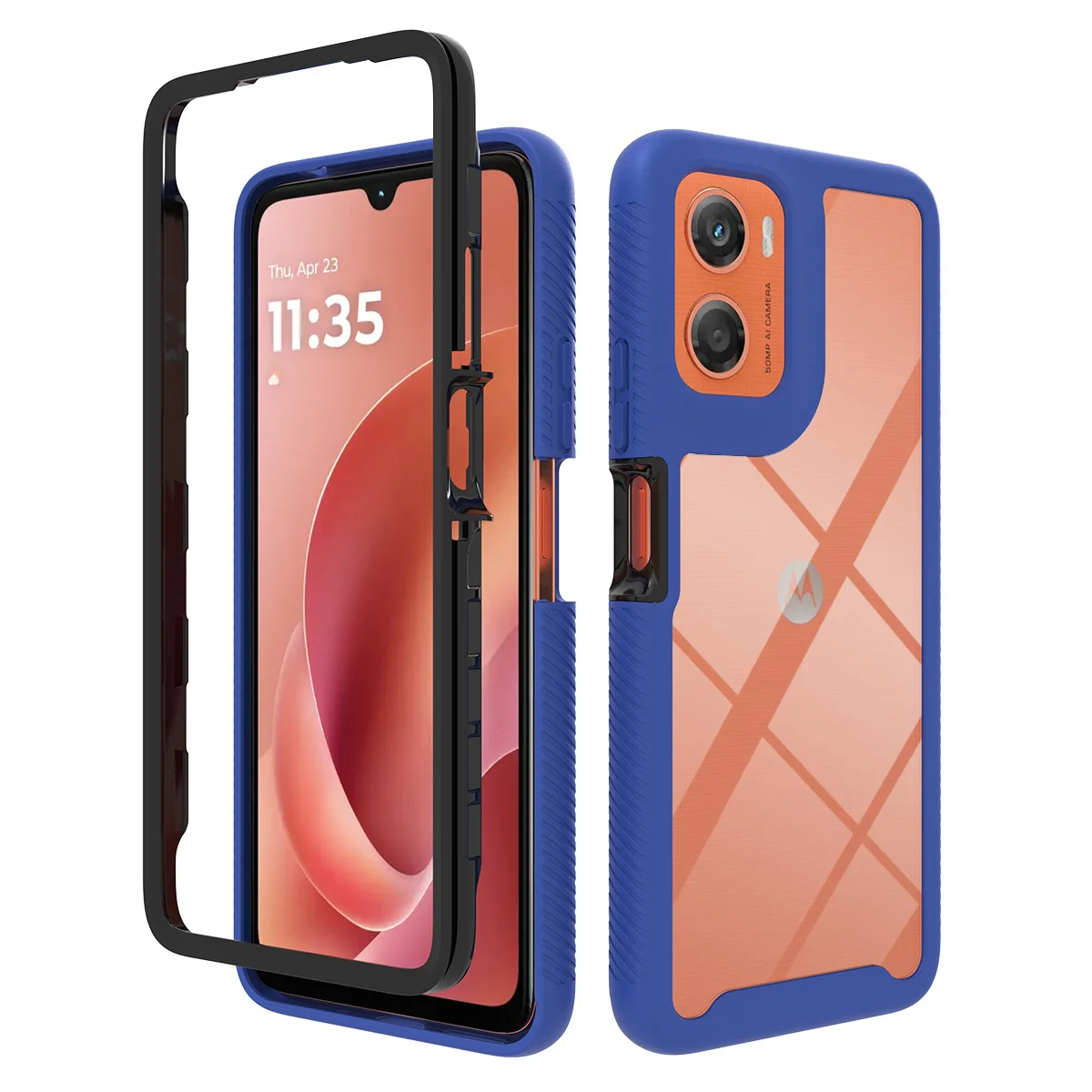 Hybrid Shockproof Armor Phone Case with Rugged Back Cover