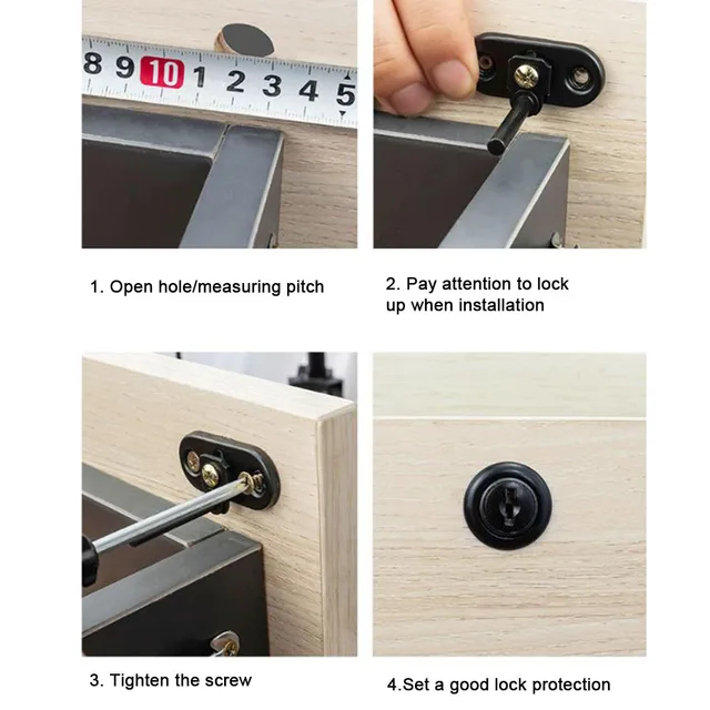 Drawer Cabinet Lock For Office Funiture Desk Home Beside Table Bookcase Tool Box School Locker Hardware MS541 Rarelock H1