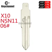 10 ชิ้น/ล็อต # 06 KD เปลี่ยนรถ Flip Key Blade LISHI NSN11 สําหรับ Nissan Bluebird/Cedric/Cefiro Subaru Honda Fit Key Uncut ว่างเปล่า