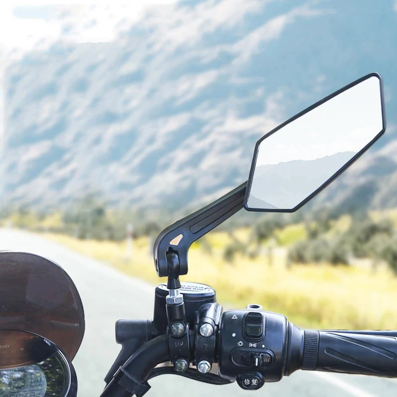 Bicycle Rear View Mirror Bike Cycling Wide Range Back Sight Reflector Adjustable Left Right Mirrors