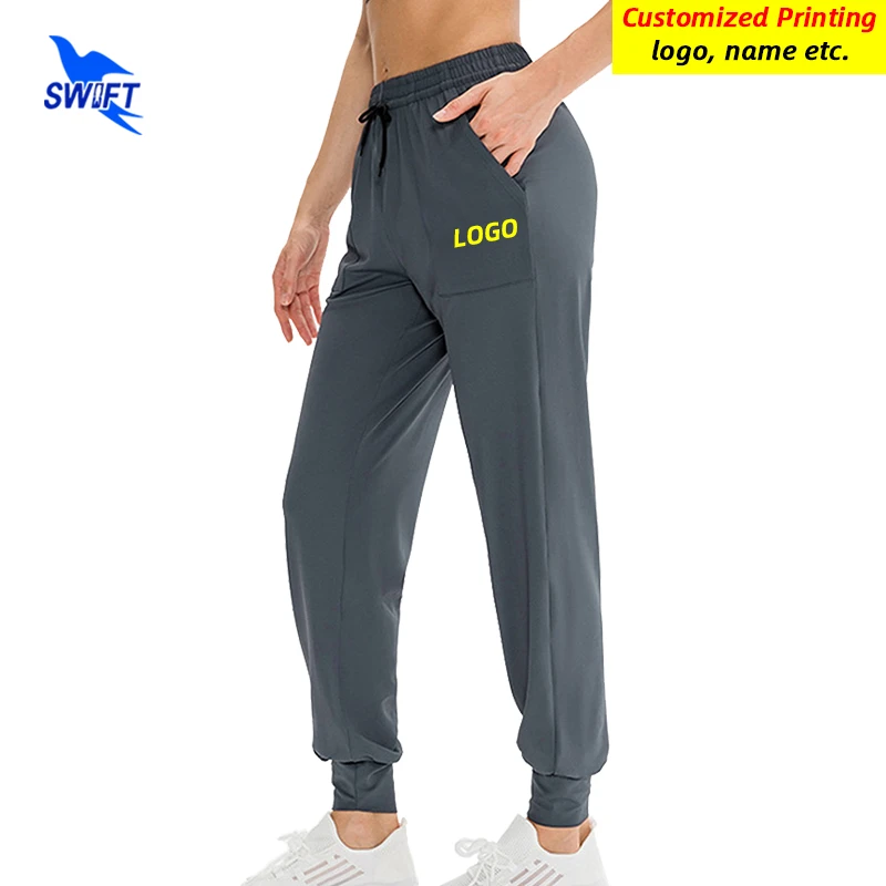 Women Running Loose Pants Fitness Gym Breathable Trousers Workout Clothes  Sweatpants Elastic Waist Yoga Pant With Pockets - Running Pants - AliExpress