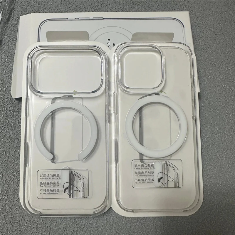 Original Magnetic Animation Clear Case For iPhone 17 16 15 14 13 17Pro Max Boxed Hard Cover For Magsafe Wireless Charging