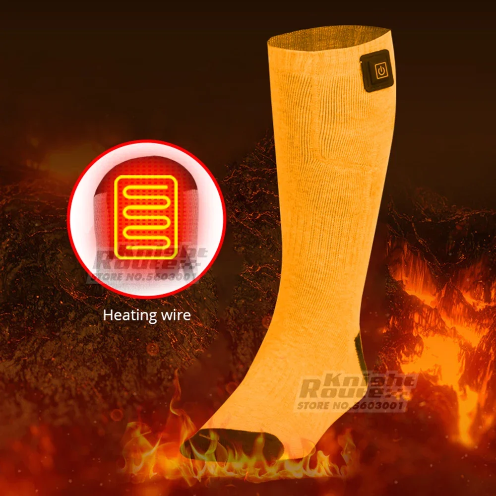 zerotop Calze Riscaldate a Batteria, 5000Ah Calzini Riscaldati Calze di Riscaldaento
