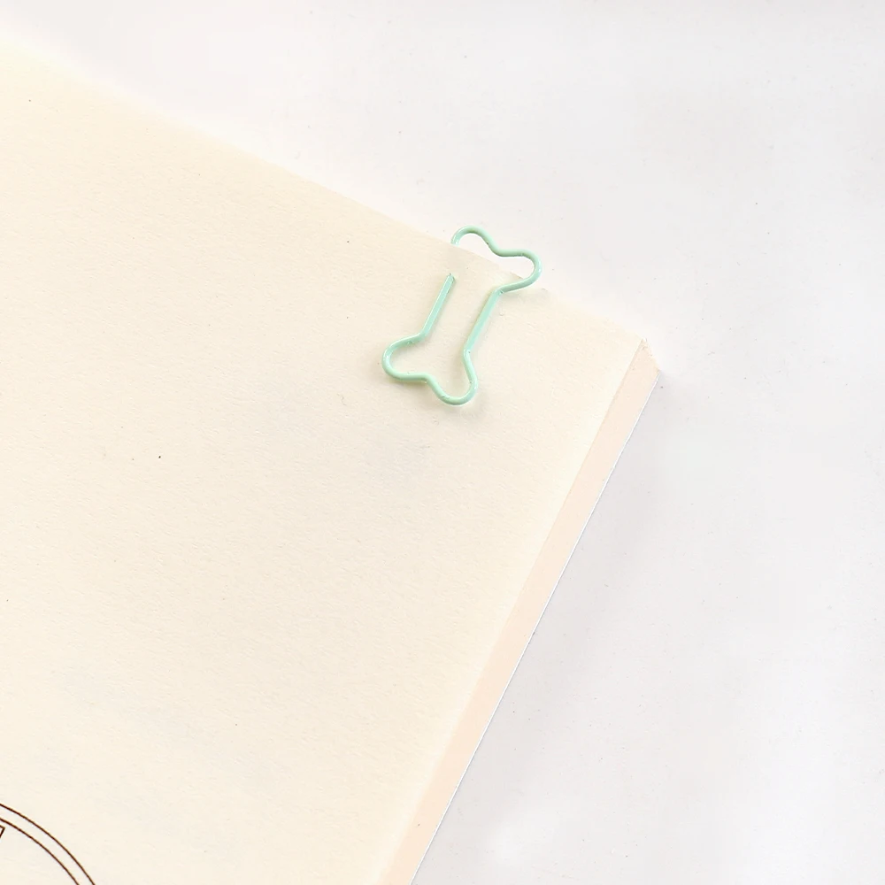 Mini bone paper Clip Bookmark binder clip Office Accessories paper Clips Patchwork Clip H0481 50pcs /bag paper clips,binder clips