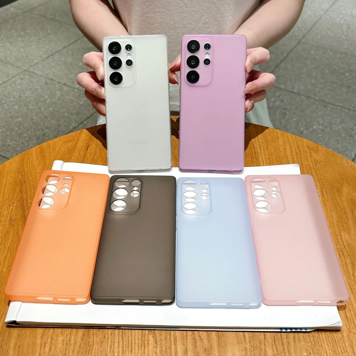 Slim Soft Silicone Matte Transparent Phone Case - TPU Cover