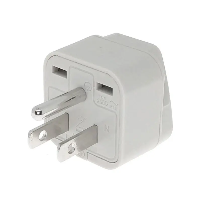 Convertidor de adaptador de enchufe estándar Universal a EE. UU., Canadá,  Tailandia, Taiwán, tipo B, AC250V, 10A, Wonpro WA-5