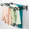 8 Bars for Hanging Garments - Mounted Organizer for Laundry/Utility Room, Bathroom, Garage, Bardo Collection, Black 5