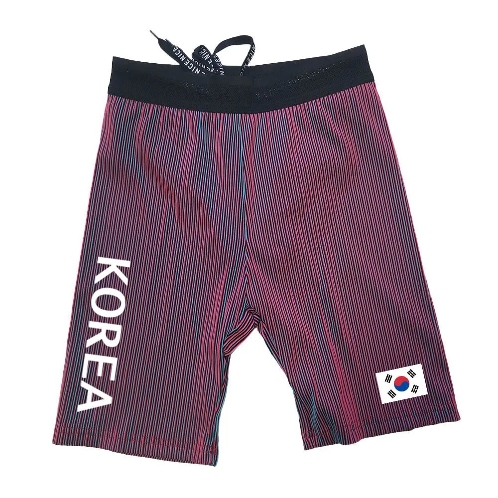 Korea Running Sportswear Men's Sports Lycra Running Man Tights Trousers Leggings Pants Gym Fitness Shorts Male Marathon sports leggings compression pants