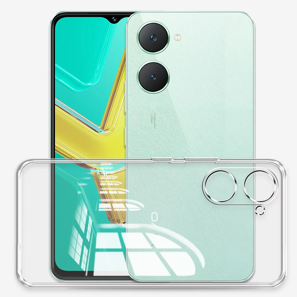 Silicone Soft Clear Shockproof Phone Case – Transparent Back Cover