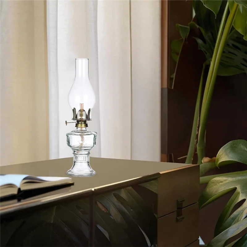 מנורת שמן רוסטית לבית שלי, מנורת פח זכוכית וינטאג' לשימוש בפנים, תאורת עיצוב לבית, מנורת שמן E