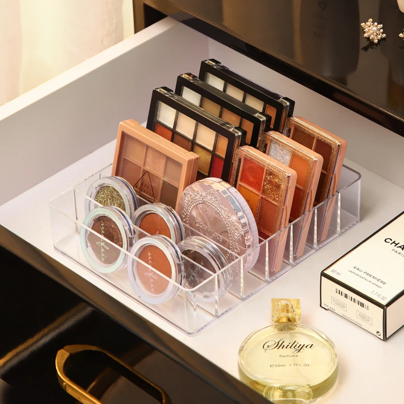 7 Grid Storage Box Clear Plastic Makeup Cosmetic Stand Holder Lipstick Organizer 4