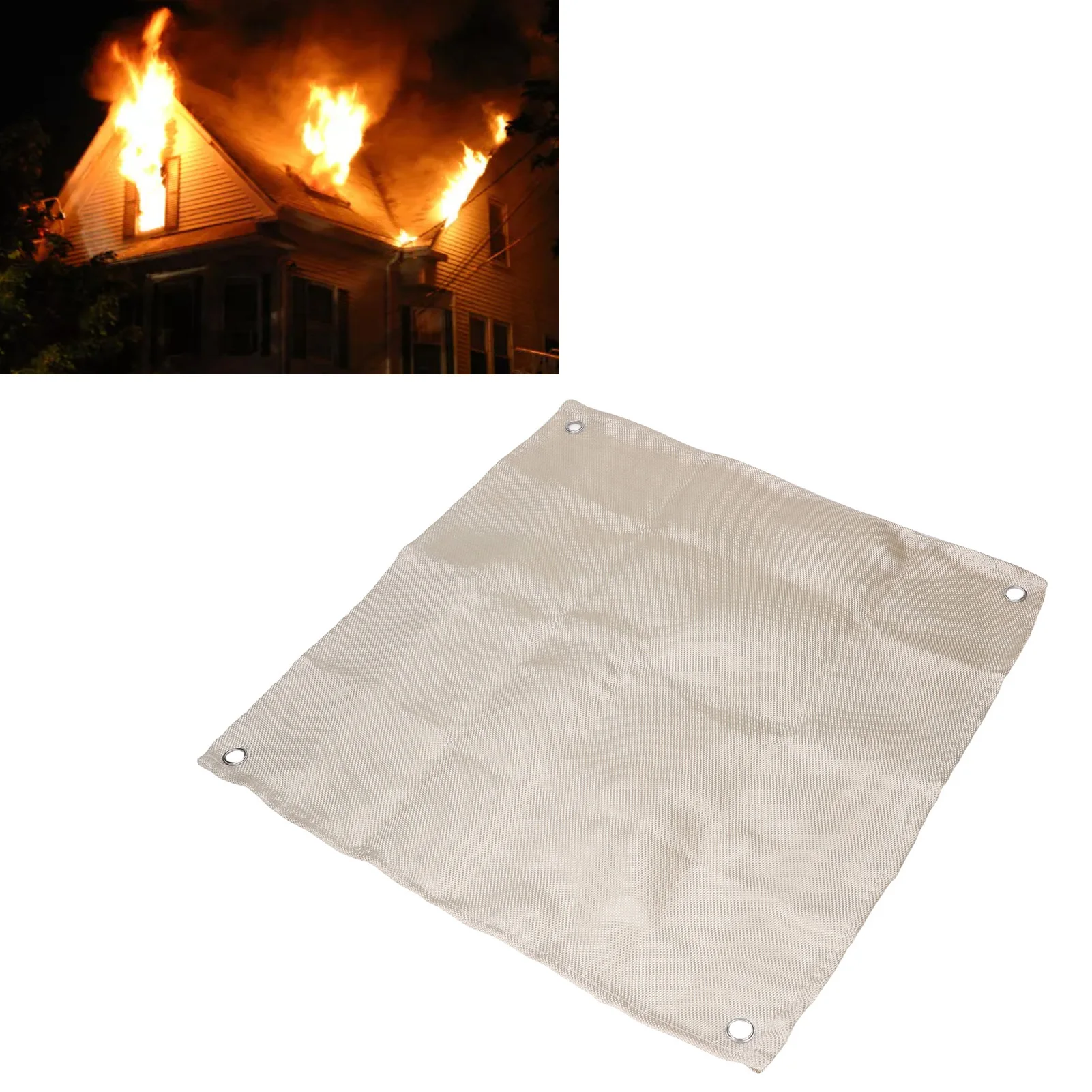ZK30 Fire Blanket Fiberglass Fireproof 550℃ Fire Extinguisher Suppression Blanket 50x50cm anti fire