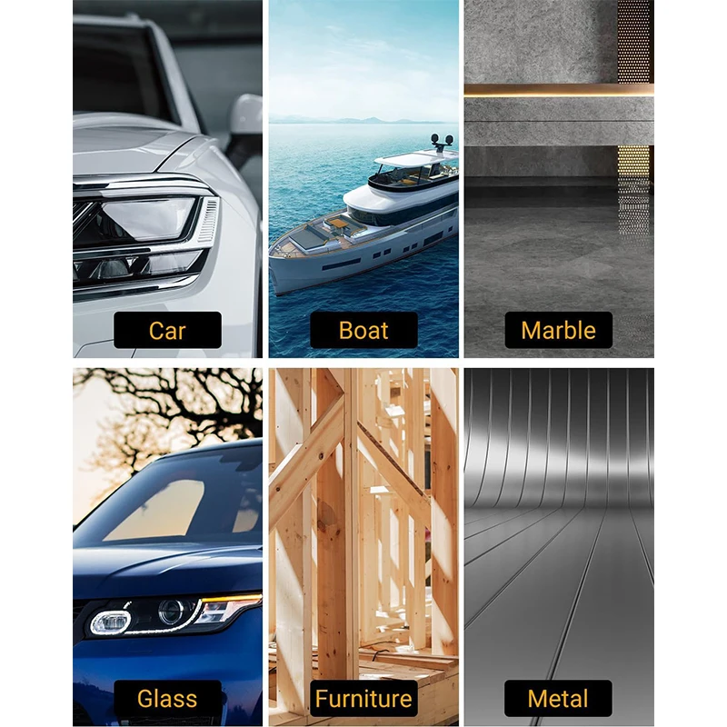 Dual Action Car Polisher Buffer 6 Speed Random Orbital Polish Kit