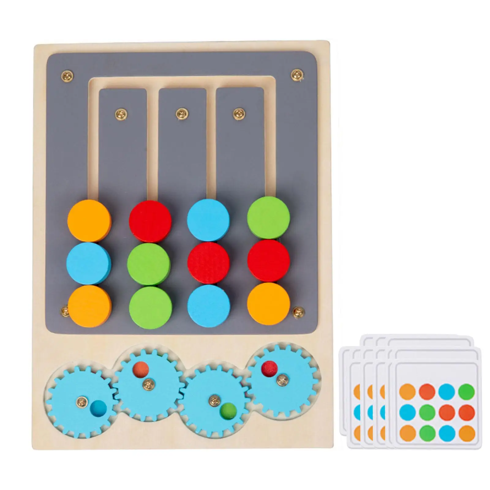 

Travel Slide Puzzle Game Fine Motor Skill Memory Game Development Toy Logical Game Wooden Toy for Travel Toys Kids Gifts