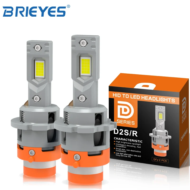 LED Car Headlights LED Lights LED Bulbs 2PCS For D2 HID Ballasts