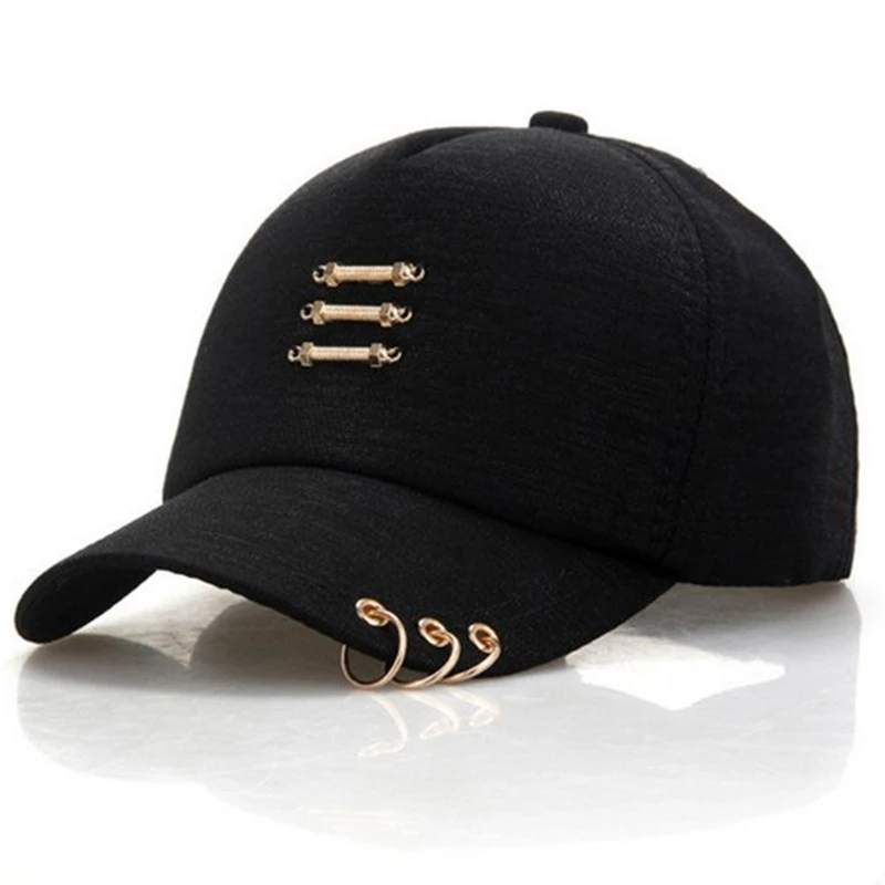 Hot Sale Y2K Women Baseball Cap Outstreet Metal Decoration Sun Hat Cap Female Trendy Hat