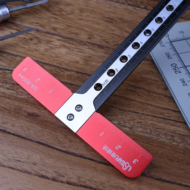 Mecha Model Cutting Scribed Line Light Alloy Hollows Out The T-Square Ruler Model Mapping Measurement Tools model tools