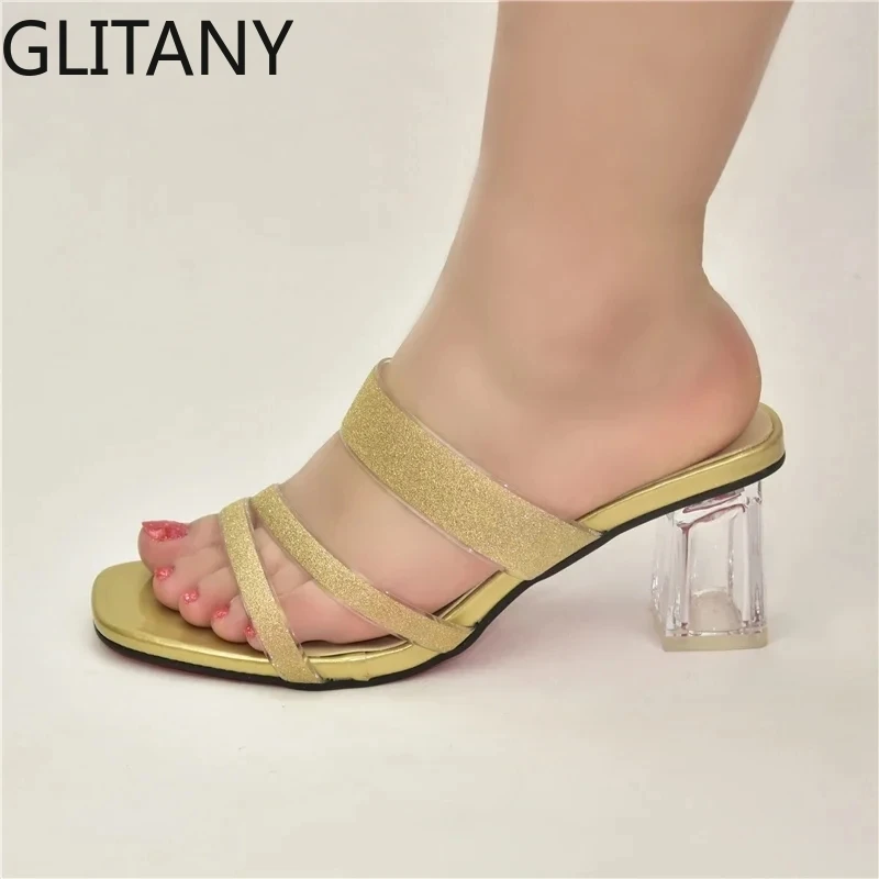 

Итальянские женские свадебные туфли, украшенные искусственными драгоценностями 2024, модная женская обувь, 43 женские туфли и сандалии