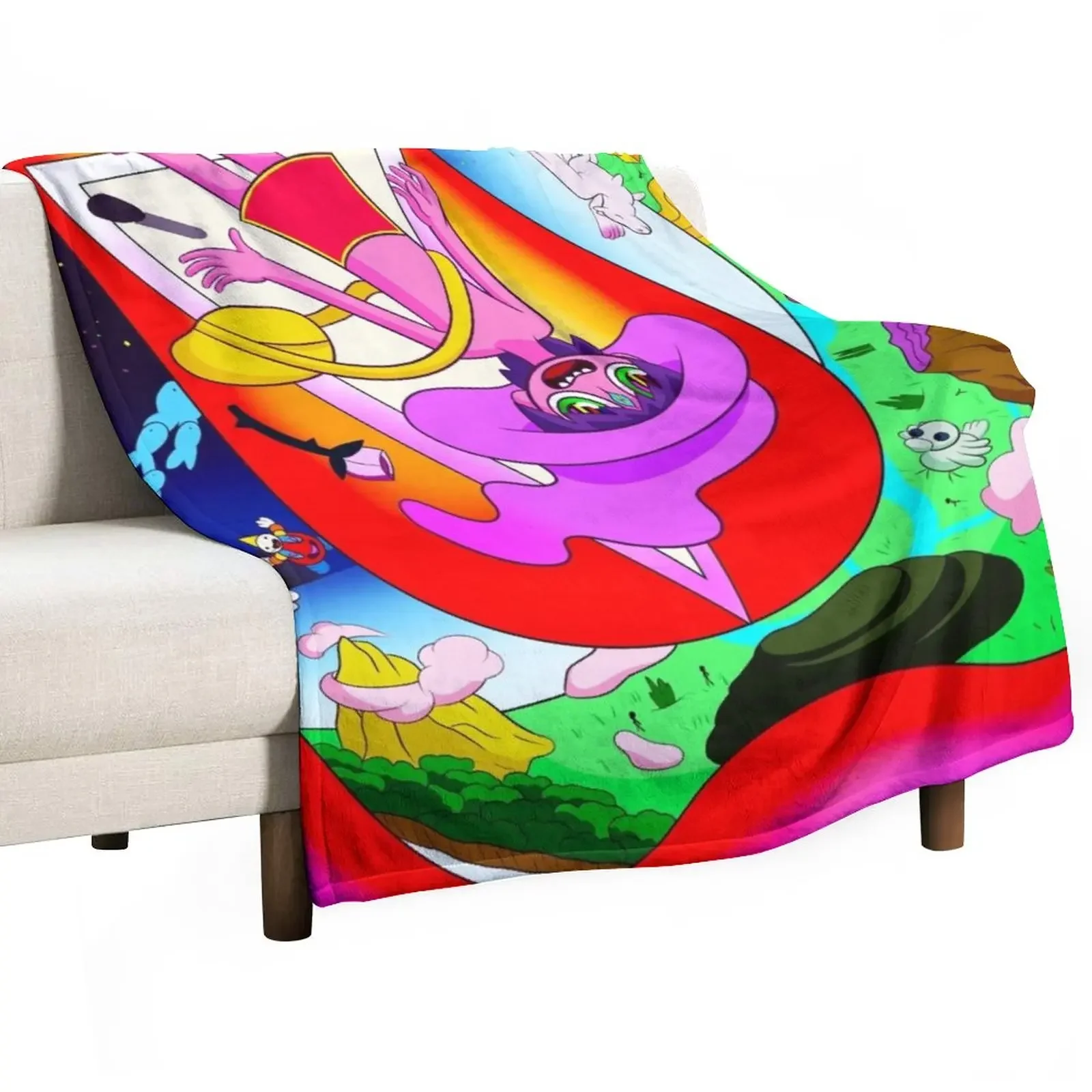 

The Midnight Gospel Awesome Trippy Background Throw Blanket Soft Hair Blankets