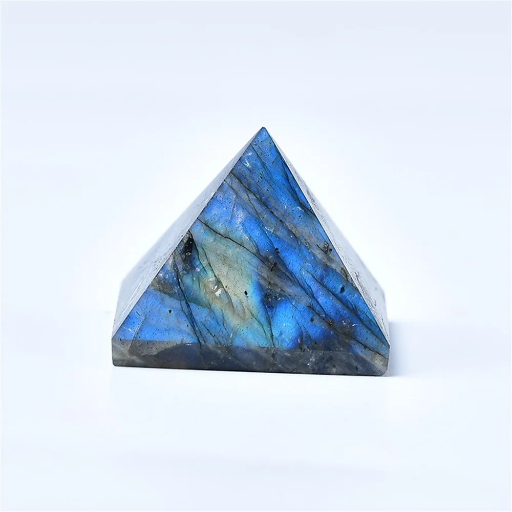 

Natural Crystal Pyramid Pull Feldspar Healing Stone Crystal Point Collection Crafts and Home Decoration DIY Gifts
