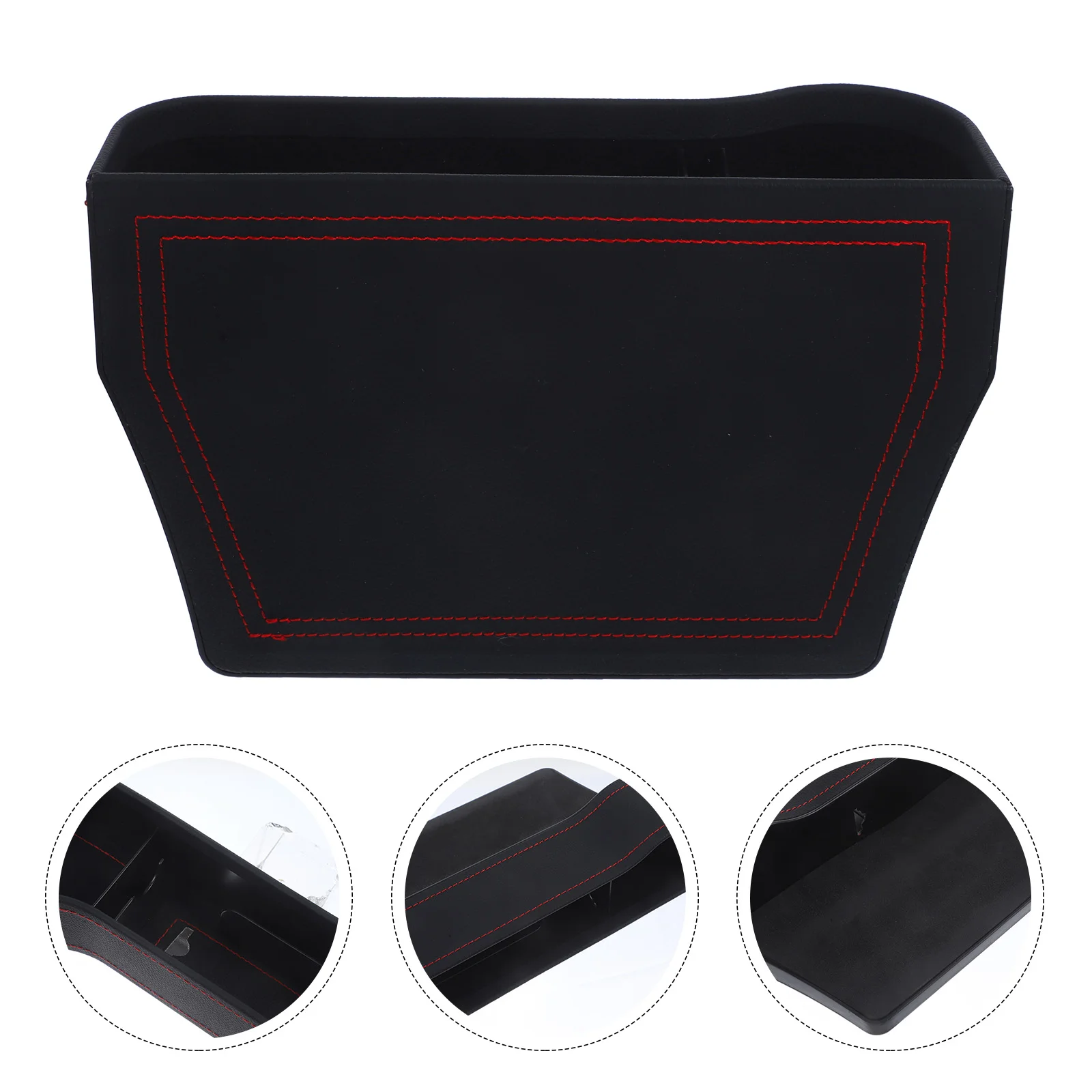 

Car Main Driver Seat Gap Filler Organizer Drop Catcher Pocket Between Seat and Console (Black)