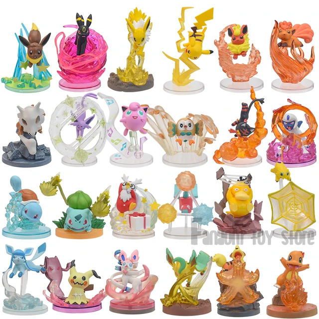 Figuras de acción de Pokémon, juguetes de Anime, Slowpoke, Charmander,  Eevee, Bulbasaur, Squirtle, Cubone, Vulpix, Psyduck, Blastoise, Pikachu -  AliExpress