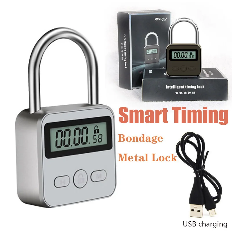 New Smart Metal Time Lock For Handcuff/ankle Cuff/neck Collar/mouth Gag