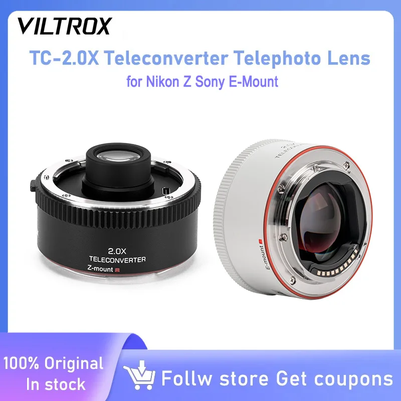 VILTROX TC-2.0X 자동 초점 텔레컨버터 렌즈 익스텐더 (니콘 Z,  E..
