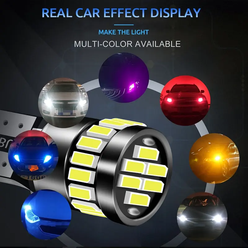 2x W5W T10 21SMD Led Bulbs Canbus Car Interior Light Bulbs Parking Position Lamp Map Dome Reading Lights - 4