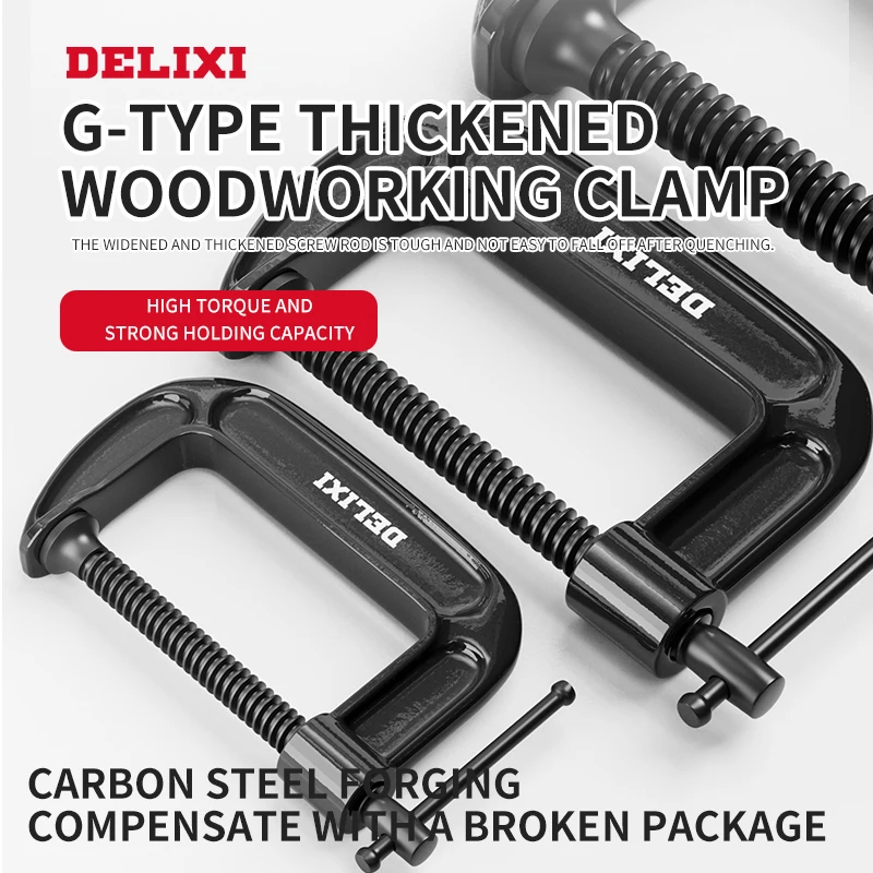 G-clamp Forte para Trabalhar Madeira C-tipo Ferro Heavy Duty Retentor Rápido G-tipo