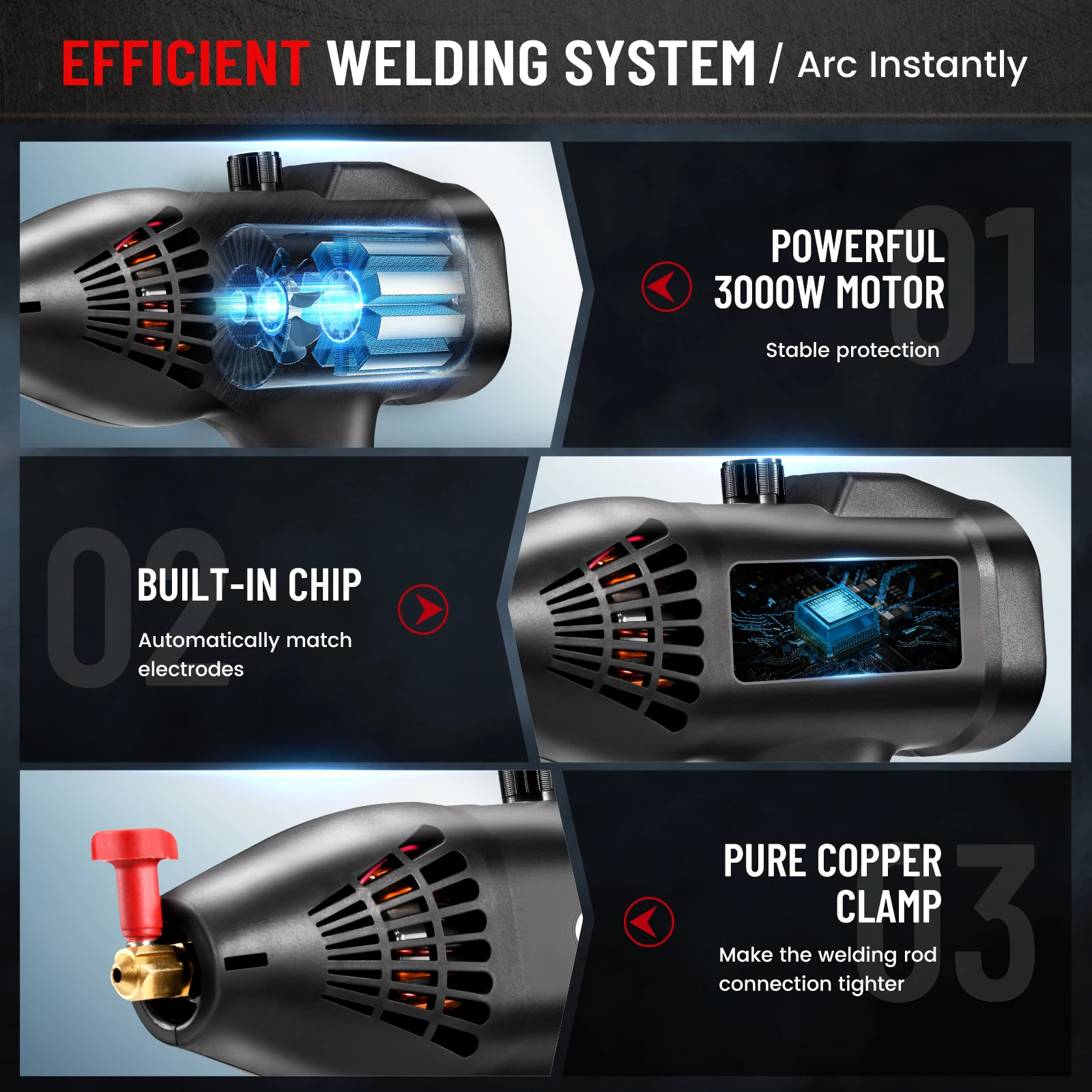 Handheld Portable Arc Welding Machine Household Mini Electric Welding Machine Automatic Digital Intelligent 220V