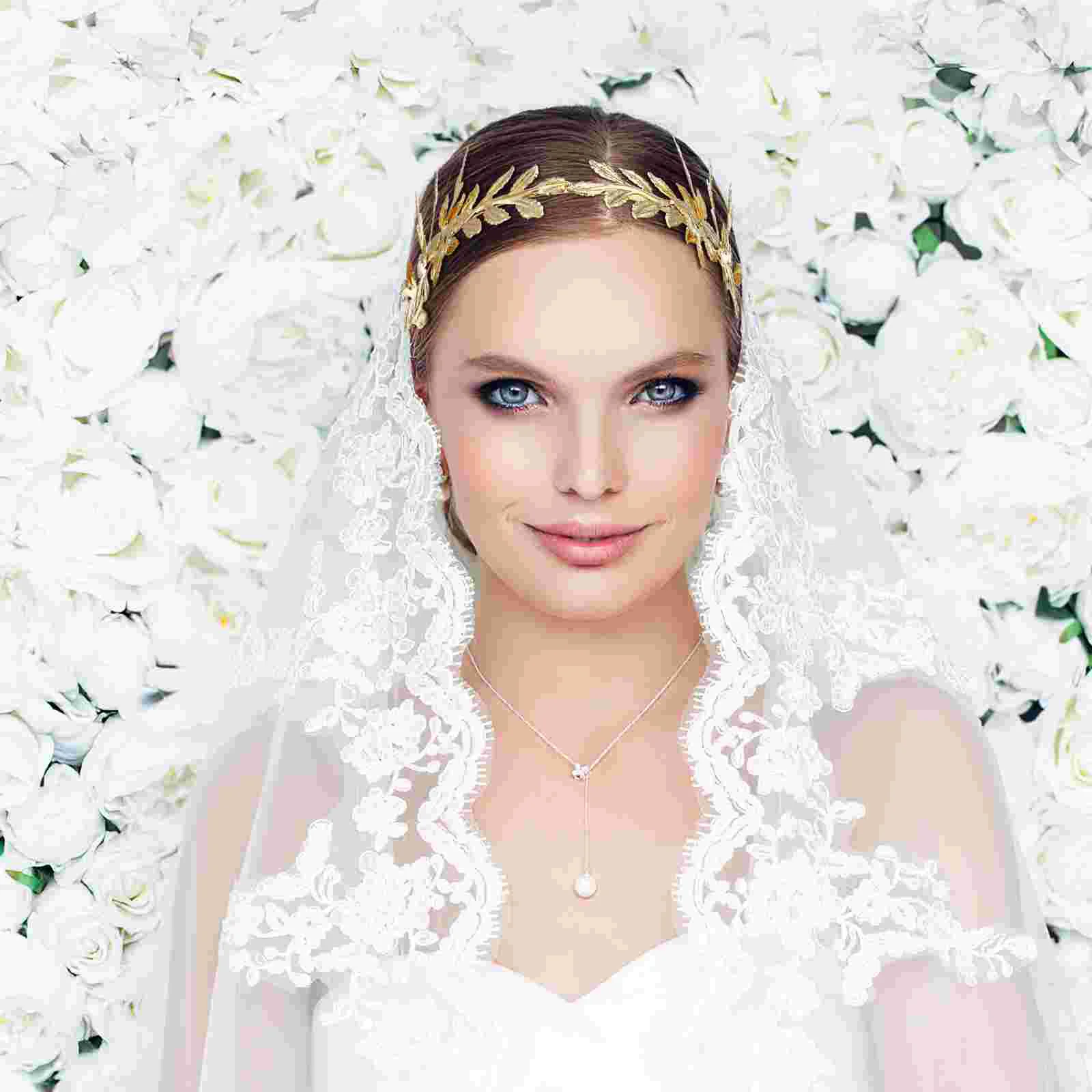 Golden Leaf Headband Leaf Vintage Bridal Headband Greek Roman Laurel Leaf Bracelet Weeding Birthday Leaves Headwear Bridal decor 3