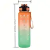 Gradient Color 1000mL Large Capacity Outdoor Sports Plastic Cup, Bouncing Suction Nozzle, Space Cup 3