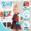 Pet Cat Dog Carrier Backpack Toy, 18PCS Pet Care Playset,Vet Clinic and Doctor Kit for Kids, Pet Veterinarian Medical Role Play 1