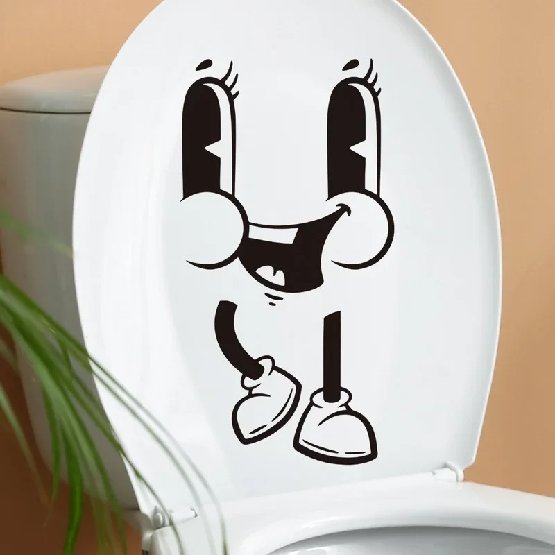 Toilet Stickers PVC Waterproof Wall Decals for Bathroom Decor vinyl stickers,toilet stickers,toilet wall stickers,toilet seat stickers