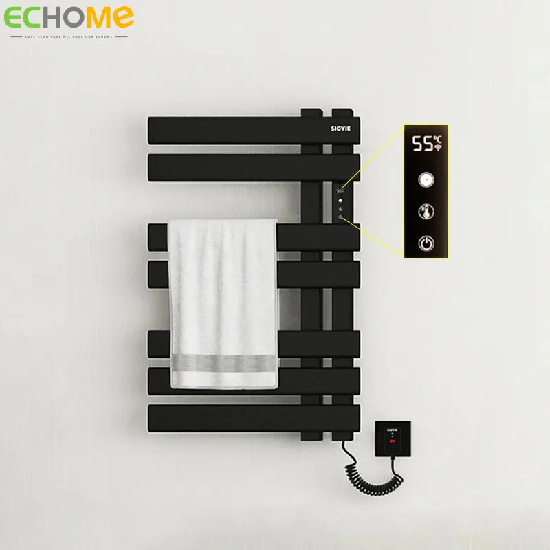 

Electric Towel Rack Heater Aluminum Alloy Rod Heating Intelligent Constant Temperature Towel Drying Rack Bathroom Accessories
