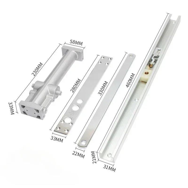 Invisible Hidden Automatic Door Closer Home HydraulicSecurity System Adjustable Closing Hidden Door Closer Weight