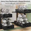 Under Sink Organizer, 2 Tier Pull out Cabinet Organizer Baskets with Mesh Sliding Drawers, Slide out Storage Shelf (2 Pack) 5