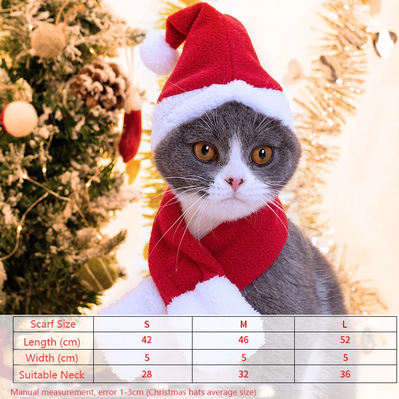 christmas dog clothes Cute cat Dog Hat Costume Headwear Santa Claus pet cloth Christmas Decoration dog accessories