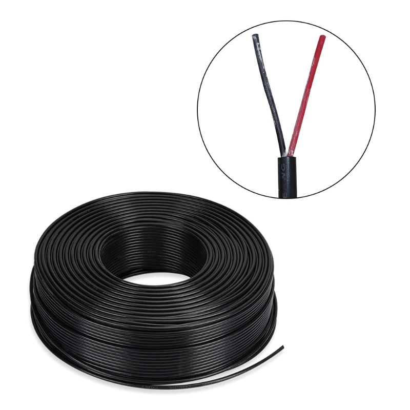 

2 Pin 2 Color Red Black Cable Hookup Electrical Wire LED Strips Wire for DC Flexible Wire Extension Cord 18/20/22AWG
