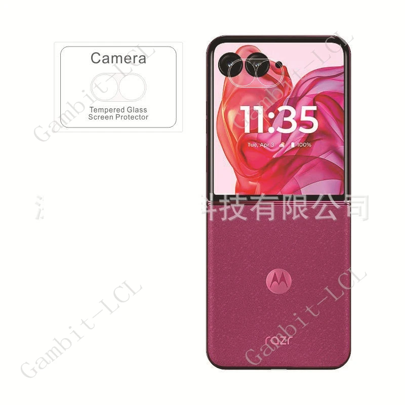 Premium Tempered Glass 3D Camera Lens Protector and Back Cover Film