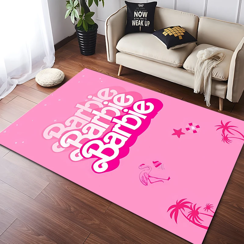 15 Sizes Barbie Printed Carpet Fashion Mat Non-slip Carpet Rug Outdoor Door Mat Play Baby Birthday Gift Ковер