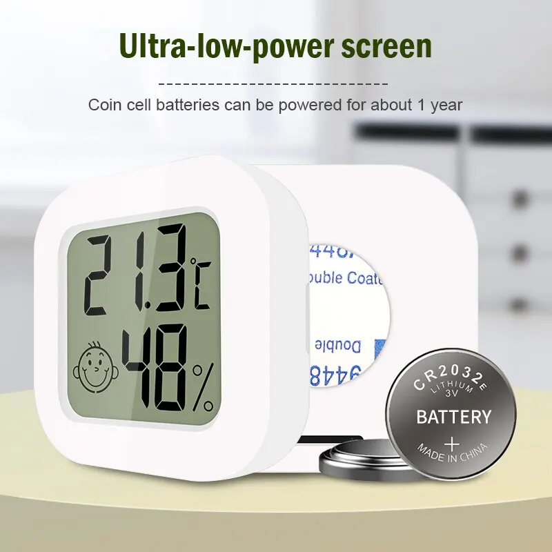Temperature Humidity Sensor Mini Hygrometer Home Electronic Intelligent Thermometer Bedroom Body Temperature Sensor Baby Room Air Humidity Meter Home